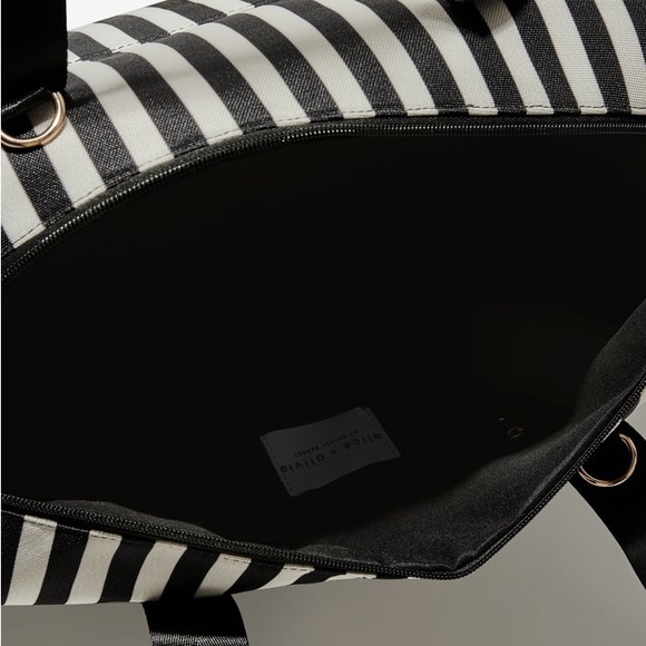 Striped Alice + Olivia x FabFitFun Duffle Bag -NWT - Picture 5 of 7